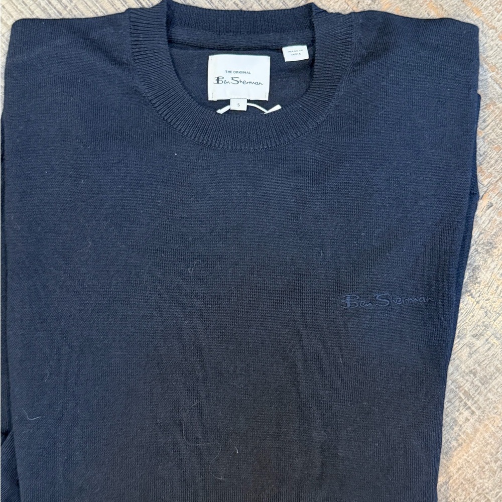 Ben Sherman Men's Navy Crewneck Sweater